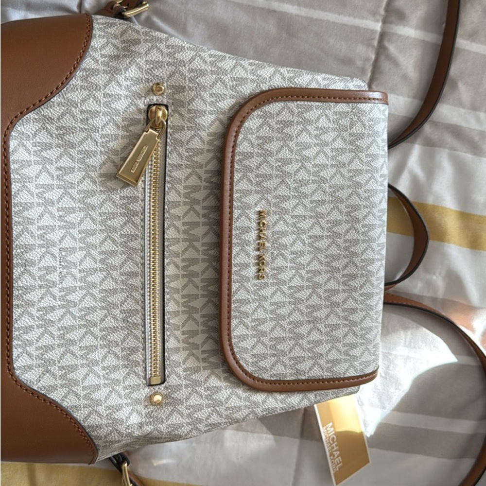 Michael Kors Tan and Cream Women's Backpack (this is brand new!)
